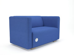 Carmel 130cm Wide Sofa in Camira Era Fabric with Socket