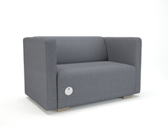 Carmel 130cm Wide Sofa in Camira Era Fabric with Socket