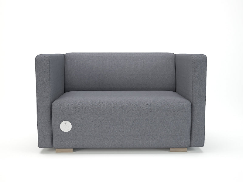 Carmel 130cm Wide Sofa in Camira Era Fabric with Socket