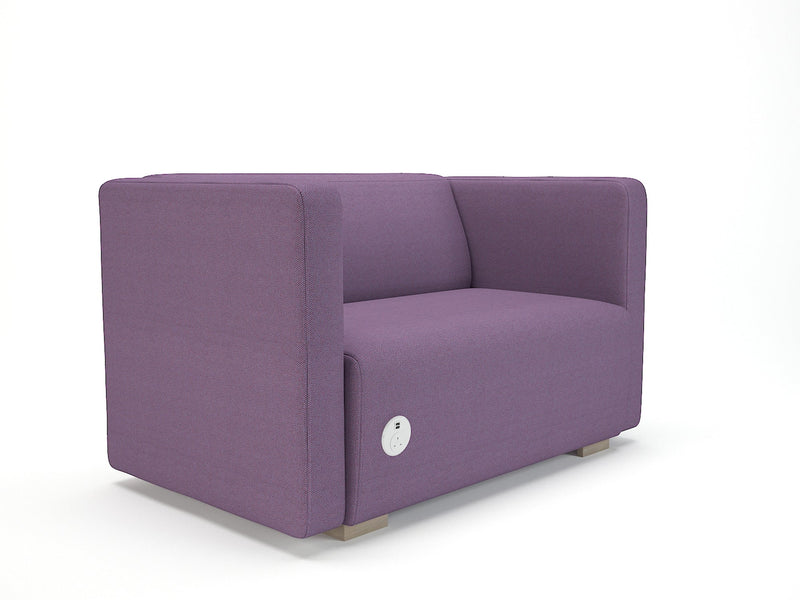 Carmel 130cm Wide Sofa in Camira Era Fabric with Socket