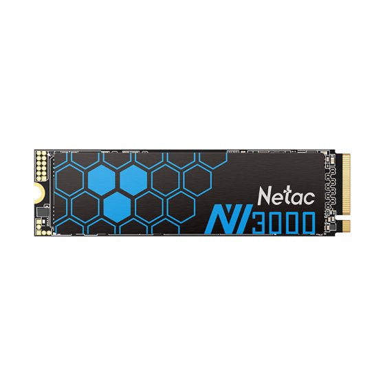 Netac 500GB NV3000 M.2 NVMe SSD, M.2 2280, PCIe3, 3D TLC NAND, R/W 3100/2100 MB/s, 200K/190K IOPS