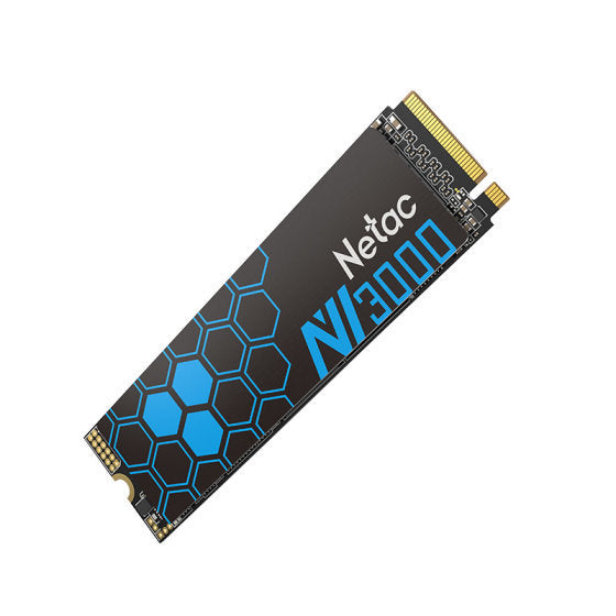 Netac 250GB NV3000 M.2 NVMe SSD, M.2 2280, PCIe3, 3D TLC NAND, R/W 3000/1400 MB/s, 95K/120K IOPS