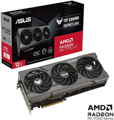 Asus TUF GAMING RX7700 XT OC, PCIe4, 12GB DDR6, HDMI, 3 DP, RGB, Overclocked