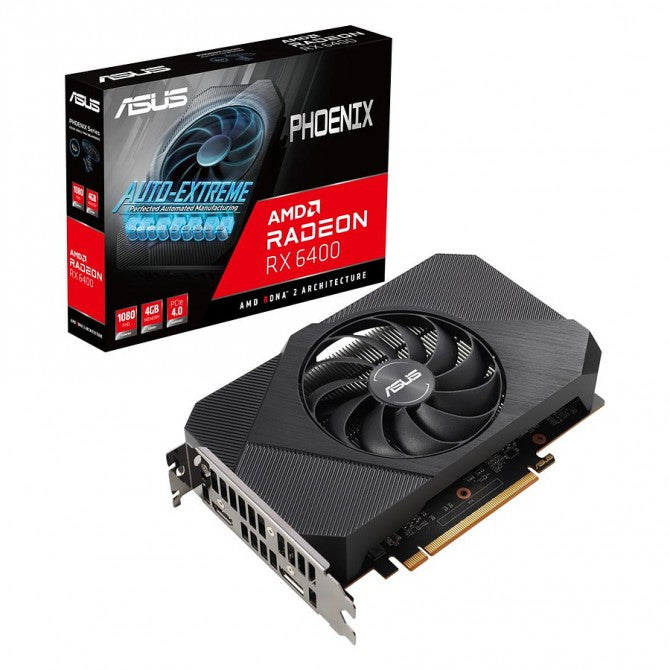 Asus Phoenix RX6400, 4GB DDR6, PCIe4, HDMI, DP, 2321MHz Clock, Compact Design