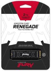 Kingston 2TB Fury Renegade M.2 NVMe SSD, M.2 2280, PCIe4, 3D TLC NAND, R/W 7300/7000 MB/s, 1M/1M IOPS, Aluminium Heatspreader, PS5 Compatible