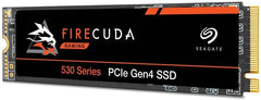 Seagate 1TB FireCuda 530 M.2 NVMe SSD, M.2 2280, PCIe 4.0, TLC 3D NAND, R/W 7300/6000 MB/s, 800K/1000K IOPS, PS5 Compatible