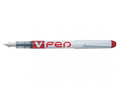 Pilot V-Pen Erasable Disposable Fountain Pen Red (Pack 12)