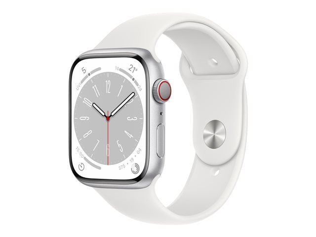 Apple Watch Series 8 (GPS + Cellular) - 45 mm - Silver Aluminium