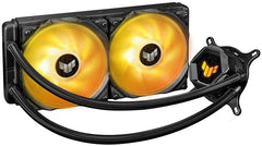 Asus TUF Gaming LC 240 ARGB Liquid CPU Cooler, 240mm Radiator, ARGB Pump Head, 2 x ARGB PWM Fans