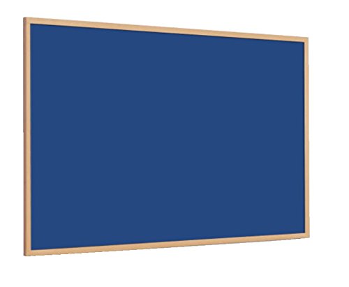 Magiboards Slim Frame Blue Felt Noticeboard Wood Frame 1500x1200mm DD