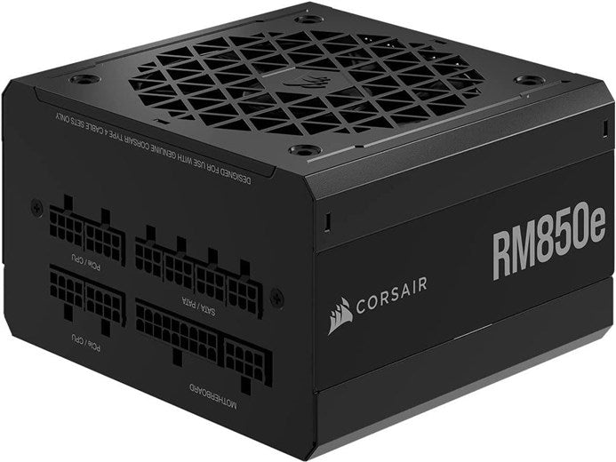 Corsair 850W RMe Series RM850e PSU, Fully Modular, Rifle Bearing Fan, Dual EPS12V, Zero RPM Mode, 80+ Gold