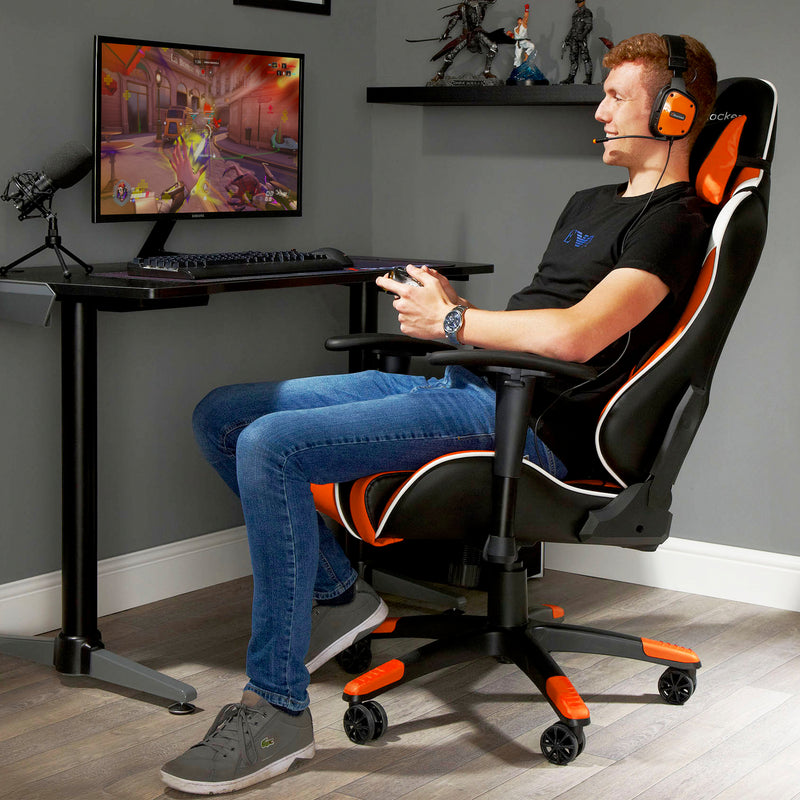 X Rocker | Agility eSports Office PC Chair - Orange