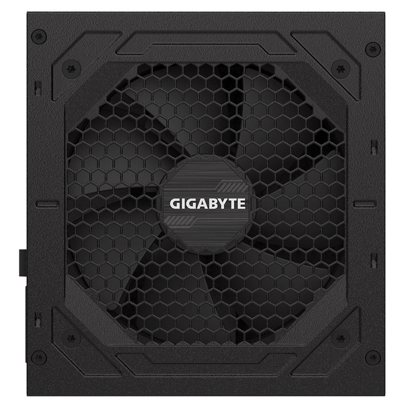 Gigabyte P750GM 750W PSU, 120mm Smart Hydraulic Bearing Fan, 80 PLUS Gold, Fully Modular, UK Plug, High-Quality Japanese Capacitors, Powerful Single +12V Rail