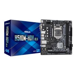 Asrock H510M-HDV R2.0, Intel H510, 1200, Micro ATX, 2 DDR4, VGA, DVI, HDMI