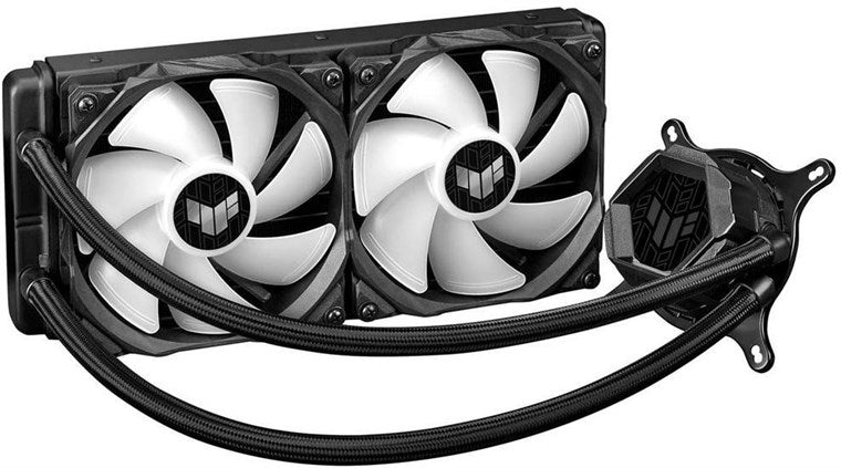 Asus TUF Gaming LC 240 ARGB Liquid CPU Cooler, 240mm Radiator, ARGB Pump Head, 2 x ARGB PWM Fans