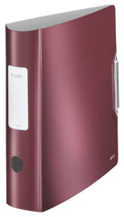 Leitz 180 Active Style Lever Arch File Polypropylene A4 80mm Spine Width Garnet Red (Pack 5) 11080028 DD