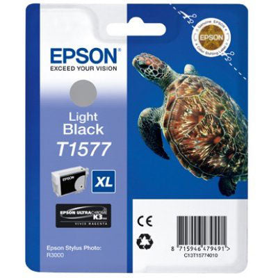 Epson T1577 Turtle Light Black Standard Capacity Ink Cartridge 26ml - C13T15774010