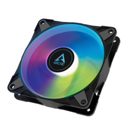 Arctic P12 12cm Pressure Optimised PWM PST ARGB 0dB Case Fan, Fluid Dynamic, 12 LEDs, 0-2000 RPM