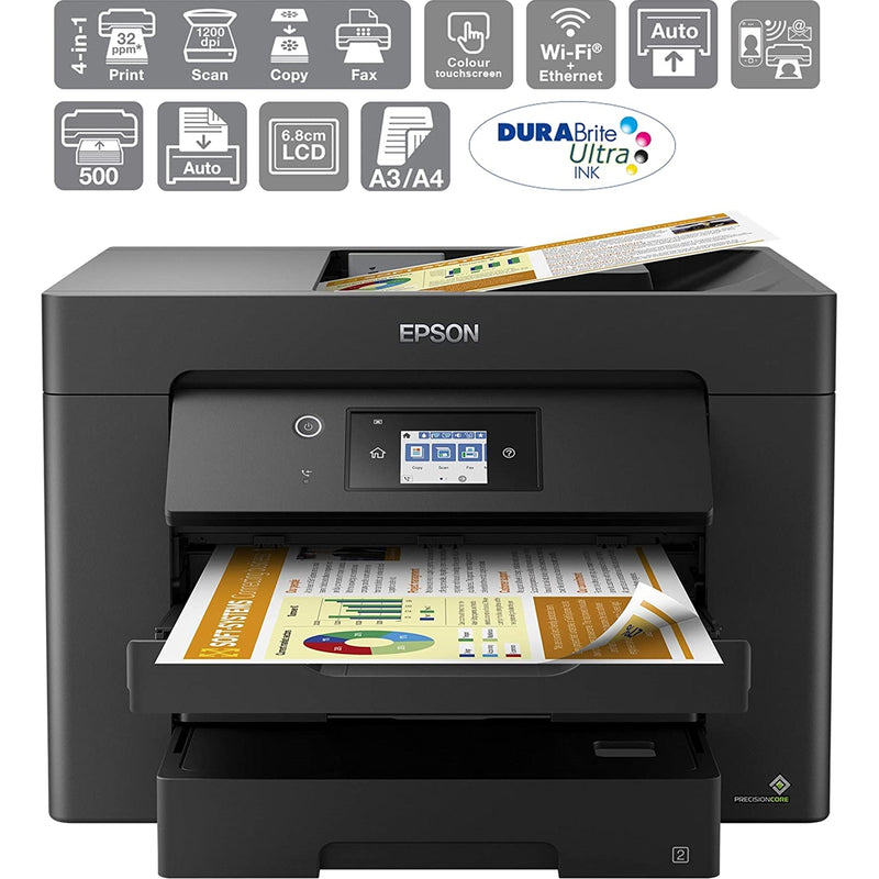 Epson Workforce WF-7830DTWF Inkjet Printer (C11CH68401)