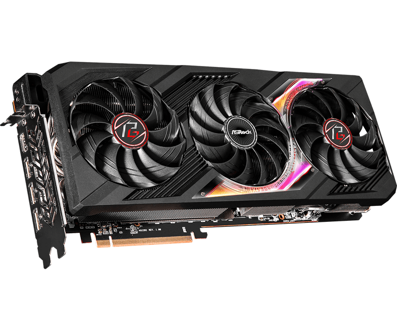 Asrock RX7900 XTX Phantom Gaming, PCIe4, 24GB DDR6, HDMI, 3 DP, 2615MHz Clock, RGB