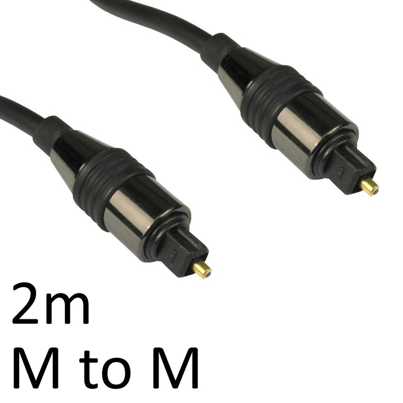 TOSLINK Digital Optical (M) to Digital Optical (M) 2m Black OEM Cable