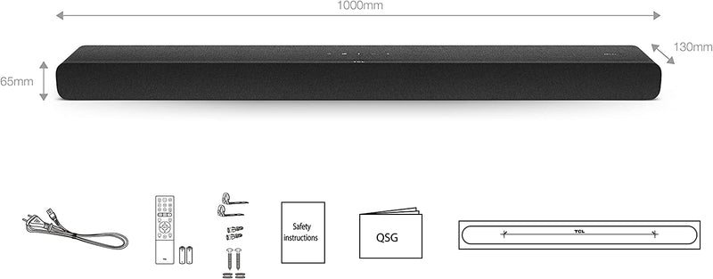 TCL 8 Series TS8132 - Soundbar System - Wi-Fi, Bluetooth - Black