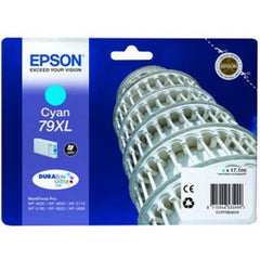 Epson 79XL Tower of Pisa Cyan High Yield Ink Cartridge 17ml - C13T79024010