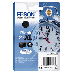 Epson 27XL Alarm Clock Black High Yield Ink Cartridge 18ml - C13T27114012