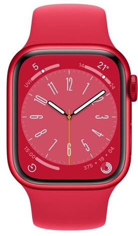 Apple Watch Series 8 (GPS) - Red - 41 mm - Red Aluminium