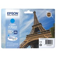 Epson T7022 Eiffel Tower Cyan High Yield Ink Cartridge 21ml - C13T70224010