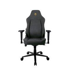 Arozzi Primo Woven Fabric Gaming Chair, Black - Gold logo