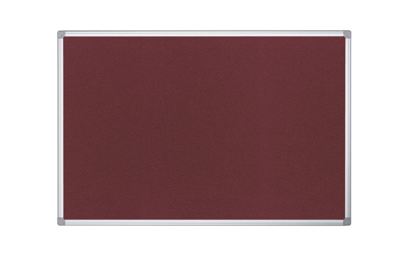 Bi-Office Maya Burgundy Felt Noticeboard Aluminium Frame 2400x1200mm DD