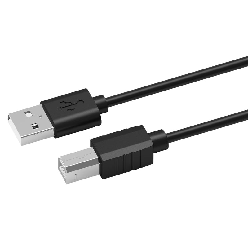 Prevo USBA-USBB-2M USB Printer Cable, USB 2.0 Type-A (M) to USB 2.0 Type-B (M) - Black