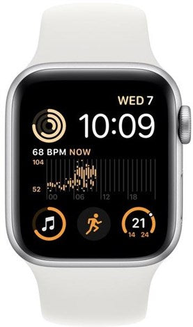 Apple Watch SE (GPS) - 2nd generation - 44 mm - Silver Aluminium