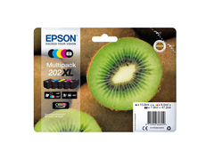 Epson 202XL Kiwi Black Photo High Yield Ink Cartridge 13.8ml + 7.9ml Multipack - C13T02G74010