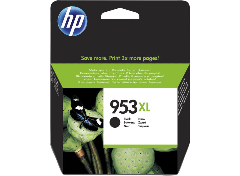 HP 953XL Black High Yield Ink Cartridge 43ml for HP OfficeJet Pro 8210/8710/8720/8730/8740 - L0S70AE