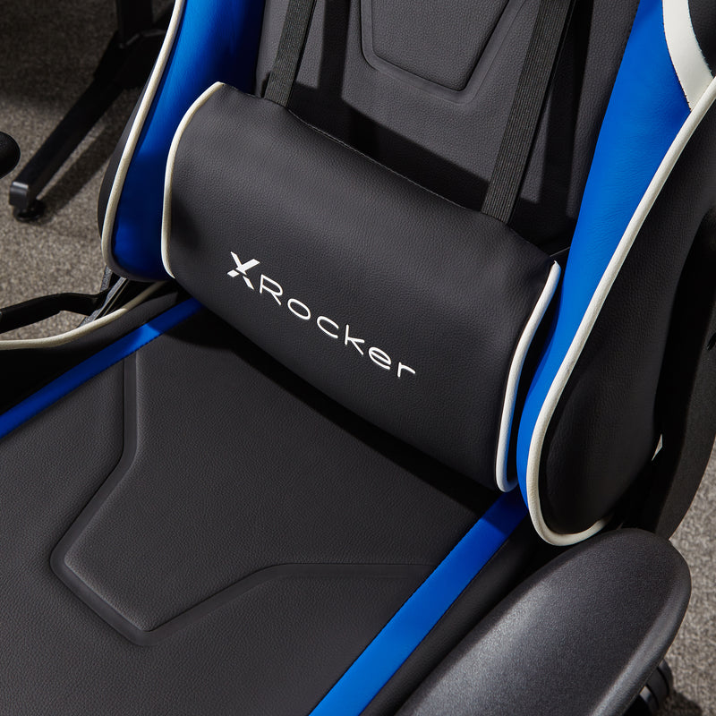 X Rocker | Agility Jr Esport Gaming Chair with Comfort Adjustability for Junior Gamers - Black/Blue