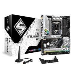 Asrock Z790 STEEL LEGEND WIFI, Intel Z790, 1700, ATX, 4 DDR5, HDMI, DP, eDP, Wi-Fi 6E, 2.5G LAN, PCIe5, RGB, 5x M.2