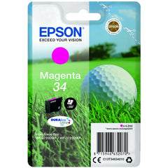 Epson 34 Golfball Magenta Standard Capacity Ink Cartridge 4ml - C13T34634010