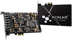 Asus XONAR AE Soundcard, PCIe, 7.1, Hi-Res Audio, 150ohm Headphone Amp, HQ DAC, EMI Back Plate