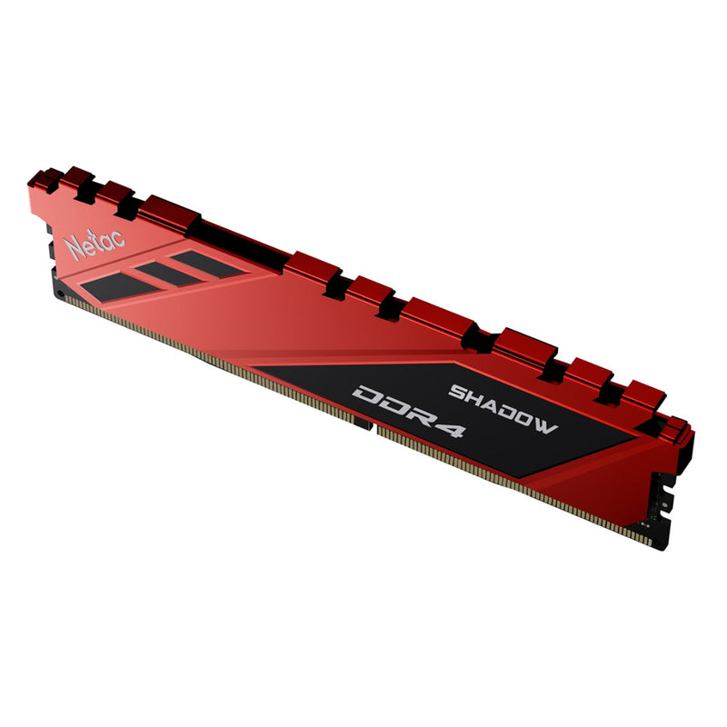 Netac Shadow Red, 16GB, DDR4, 3200MHz (PC4-25600), CL16, DIMM Memory